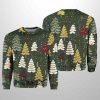 Cute Christmas Tree Printed Ugly Christmas Sweater
