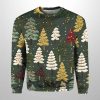 Cute Christmas Tree Printed Ugly Christmas Sweater 2