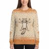 Da Vinci Cat Ugly Christmas Sweater 3