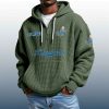 Dodgers Est 1883 Quarter Zip Waffle Hoodie 3
