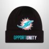 Dolphins 2025 Opportunity Inspire Change Beanie Hat 2
