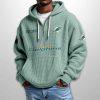 Dolphins Est 1965 Half Zip Waffle Hoodie