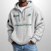 Dolphins Est 1965 Half Zip Waffle Hoodie4