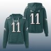 Eagles A.J. Brown 11 Waffle Hoodie