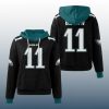 Eagles AJ Brown 11 Waffle Hoodie 3
