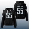 Eagles Brandon Graham 55 Waffle Hoodie 2