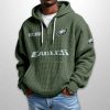 Eagles Est 1933 Half Zip Waffle Hoodie