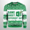 Excel Same Sheet Different Day Ugly Christmas Sweater 2