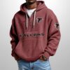 Falcons Est 1965 Half Zip Waffle Hoodie3