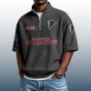 Falcons Est 1965 Waffle Stand Collar Half Zip Polo Shirt 2