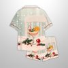 Festive Holiday Cocktail Cozy Winter Christmas Drink Satin Pajama Set 2