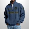 Fighting Irish Est 1887 Waffle Stand Collar Half Zip Sweatshirt
