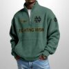 Fighting Irish Est 1887 Waffle Stand Collar Half Zip Sweatshirt 3