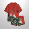 Funny Duck Cheese And Wine Scene Christmas Holiday Party Satin Pajama Set 4 Funny Duck Cheese And Wine Scene Christmas Holiday Party Satin Pajama Set 2