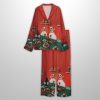 Funny Duck Cheese And Wine Scene Christmas Holiday Party Satin Pajama Set 5 Funny Duck Cheese And Wine Scene Christmas Holiday Party Satin Pajama Set 3
