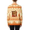 Funny Smoking Cat Meme Ugly Christmas Cardigan 2