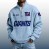 Giants Est 1925 Stand Collar Half Zip Waffle Sweatshirt 3