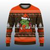 Grnch Love Browns Ugly Christmas Sweater 2