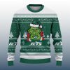 Grnch Love Jets Ugly Christmas Sweater 2