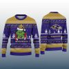 Grnch Love Ravens Ugly Christmas Sweater
