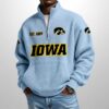 Hawkeyes Tech Est 1889 Waffle Stand Collar Half Zip Sweatshirt 2