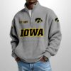 Hawkeyes Tech Est 1889 Waffle Stand Collar Half Zip Sweatshirt 3