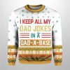I Keep All My Dad Jokes In A Dad A Base Ugly Christmas Sweater 2