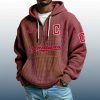 Indians Est 1894 Quarter Zip Waffle Hoodie