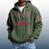 Indians Est 1894 Quarter Zip Waffle Hoodie 4