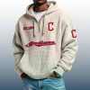 Indians Est 1894 Quarter Zip Waffle Hoodie 7