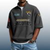 Jaguars Est 1993 Waffle Stand Collar Half Zip Polo Shirt 2