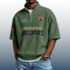 Jaguars Est 1993 Waffle Stand Collar Half Zip Polo Shirt 4