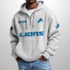Lions Est 1930 Half Zip Waffle Hoodie1