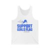 Lions Support Girls Flag Shirt 2