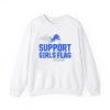 Lions Support Girls Flag Shirt 3