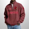 Louisville Est 1912 Waffle Stand Collar Half Zip Sweatshirt
