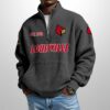Louisville Est 1912 Waffle Stand Collar Half Zip Sweatshirt 2