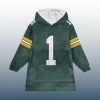 MP 1 Green Bay Football Signature Unisex Blanket Hoodie 2