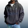 Marlins Est 1993 Quarter Zip Waffle Hoodie