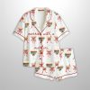 Merrier With A Martini Christmas Holiday Cocktail Satin Pajama Set