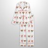 Merrier With A Martini Christmas Holiday Cocktail Satin Pajama Set 3