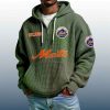 Mets Est 1962 Quarter Zip Waffle Hoodie 5