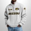 Missouri Est 1890 Waffle Stand Collar Half Zip Sweatshirt 4