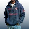 Nationals Est 1969 Quarter Zip Waffle Hoodie