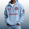 Nationals Est 1969 Quarter Zip Waffle Hoodie 4