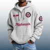 Nationals Est 1969 Quarter Zip Waffle Hoodie 8