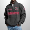 Ohio State Est 1890 Waffle Stand Collar Half Zip Sweatshirt 3