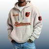 Orioles Est 1894 Quarter Zip Waffle Hoodie