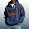 Orioles Est 1894 Quarter Zip Waffle Hoodie 6