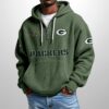 Packers Est 1919 Half Zip Waffle Hoodie